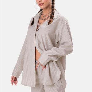 Colburn Oversized Pinstripe Shirt